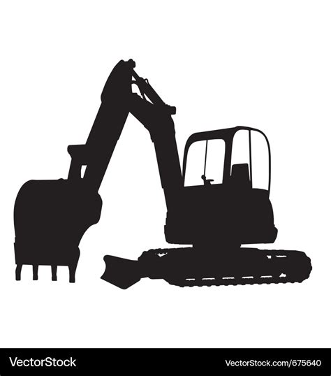 free mini excavator clipart|excavator silhouette clip art.